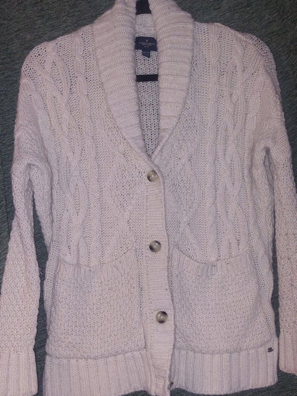 American Eagle Women’s White Button Up Cardigan Sweater XXS